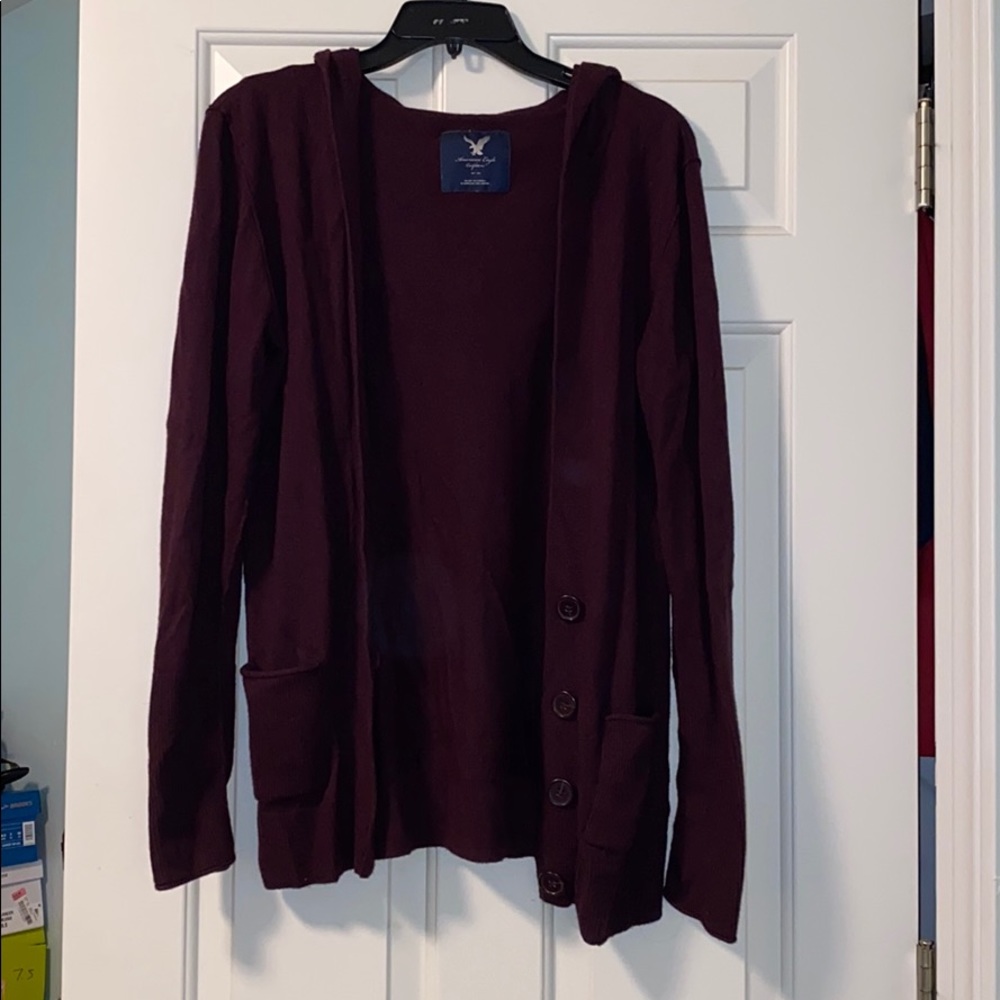 American Eagle Cardigan with Hood